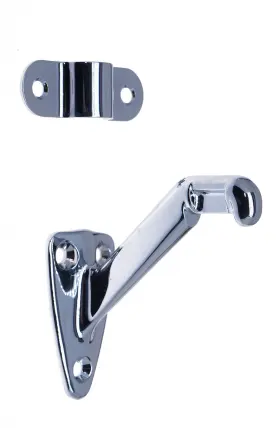18013-026 Idh By St. Simons 879913008218 Solid Brass Hand Rail Bracket Polished Chrome