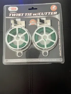 99851 Iit Twist Tie With Cutter 2-pack