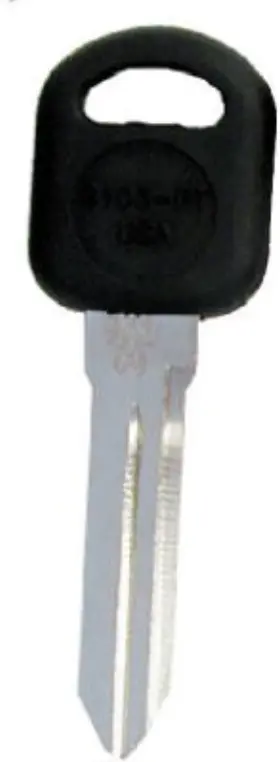 B103-pt5 Ilco Transponder Master Key Blank Pontiac -