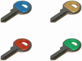 M1-pc Ilco 5 Pack - Primary Master Lock Key Blank