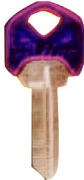 Sc1-pc-violet Ilco 5 Pack - Schlage Lockset Violet Key Blank