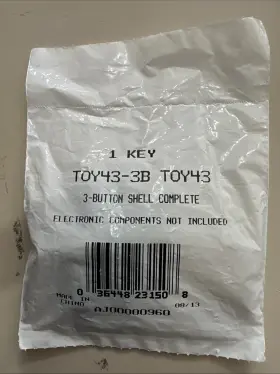 Toy43-3b Ilco Toy40-3b Toy43 3b Key Blank Shell -