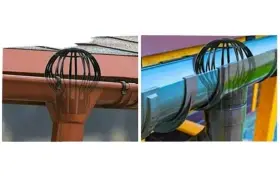 30545 Illinois Industrial Tool Iit Gutter Guards Plastic Downspout Filter Balloon Guard Black Roof Leaves Debri