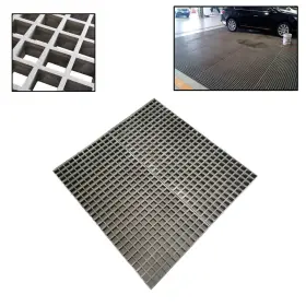 Kk-056899 Illusiyame 3.3ft 1.6ft Gray Fiberglass Frp Grating For Parking Lot/car Wash Shop So On