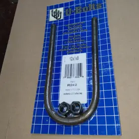 R242 Indiana U-bolts Inc 1/2x3x8 Rnd Bolt -