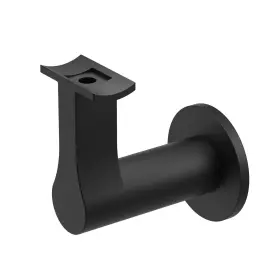 Inline Design 818228028030 Round Slim Stainless Steel 316 Handrail Bracket Matte Black Powder Coat