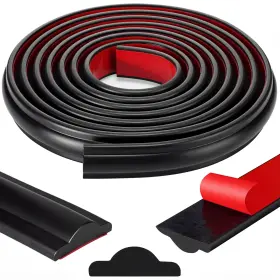 Doy-innconee-0938 Innconee 118 Inch X 1.06 In Peel And Stick Wall Molding Trim Black Chair Rail Panel Fl