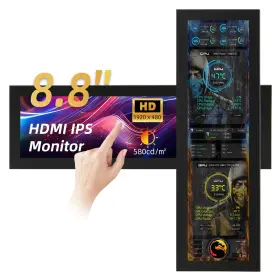 Ipt-mp51 Ipistbit Ipitstbit 8.8 Inch Touchscreen Monitor 1920x480 Pc Temperature Display S