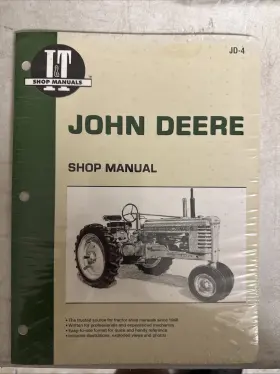 It Shop Manuals 024185806721 Tractor Manual John Deere Series A -jd-4