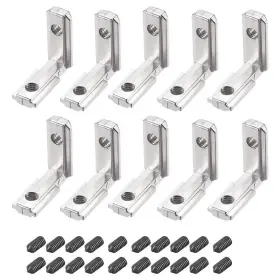 Amzb1j26 Iuniq Amzb1j26/skh17 10 Pcs Interior Joint Brackets 2020 Series Zinc Alloy T Slot L-shape Corner