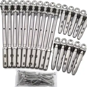Iutuuk Iu3 Pmhl Stainless Steel Cable Railing Hardware Kit For Wood Post 1/8 Inch S