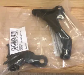 Hb.217 Ives 6 Pack 3 Inch Matte Black Hand Rail Bracket Heavy Duty Hardware For Stairways
