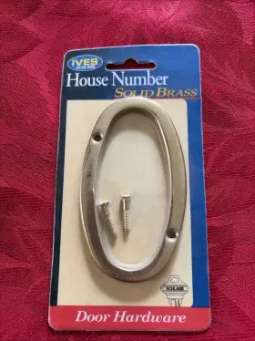 Ives Schlage 044074003260 New Artisan Solid Brass House Number Zero Height 4 Inch