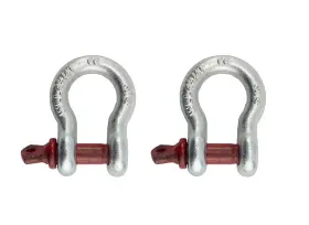 98999 J&r Quality Tools Vct 2 Pack 3/4 Inch Size Carbon Steel Screw Pin Anchor Shackle Galvanized 4.75