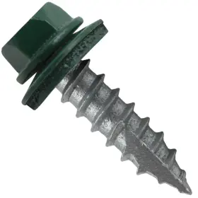 Jake Sales 840129204640 #14 Metal Roofing Screws 250 1 Inch Inches Ivy Greeen/forest Green