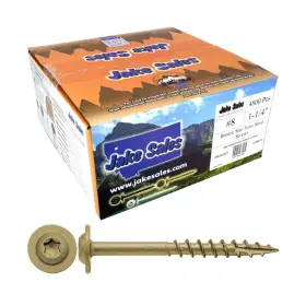 Jake Sales 840129207665 8 X 1-1/4 Inch Bronze Star Multipurpose Torx/star Drive Head Exterior Coated Modi