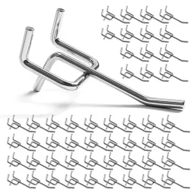 Pegboardhooks-sv-2in-50pcs Jeawiwi 50 Pack 2 Inch Metal Pegboard Hooks Fit 1/4 In And 1/8 Peg Board Organize