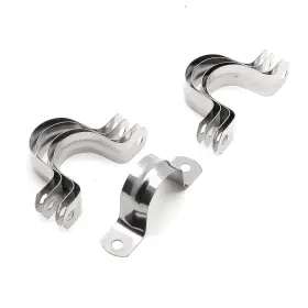 Jersvimc0629-0015 Jersvimc 16pcs 1 1/4 Inch Stainless Steel Conduit Clamps Two Hole Strap U Bracket Rig