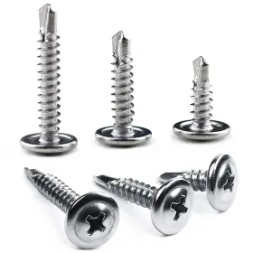 Ss-150 Jetovo 611536551968 150 Pack 410 Stainless Steel Wafer Head Phillips Self Drilling Screws Sheet