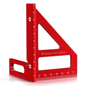 Rr001 Jimtoiny 3d Multi-angle Measuring Ruler Professional 45 90 Degree Aluminum Alloy Wood