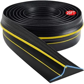 Jin&bao 761312557636 Universal Garage Door Threshold Seal Strip Bottom 20 Feet Yellow
