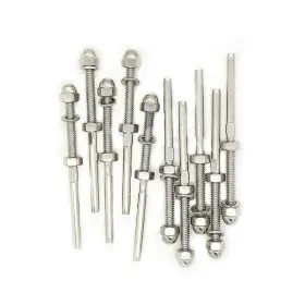 Jingyi 600377226173 Cable Railing Swage Threaded Stud Tension End Fitting 3/16inch Silver