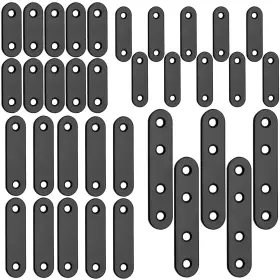 Hjs2024618002 Jiozermi 30 Sets Flat Plate Straight Bracket Metal Brace 40mm/50mm/60mm/