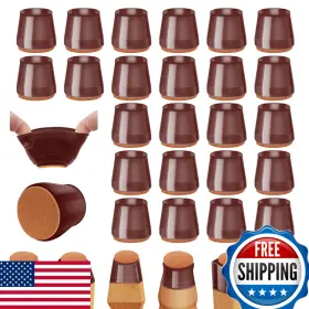 B0dz6mv34s Joeyrras 36pcs Brown Silicone Chair Leg Floor Protectorsfloor Protectors For