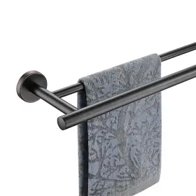 B08hq1ww7r Jqk Double Bath Towel Bar Oil Rubbed Bronze 33 Inch Stainless Steel Wall Mount