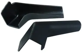 655bka Jr Products 756815007641 Black Rigid Extended Rain Gutter Spout