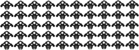 Jsp Manufacturing 300481426130 Plastic Roof Ice Guard Snow Stops For Standing Seam Metal Roofing 50