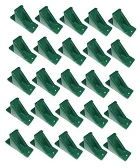 Rfgd-25-green-fba Jsp Manufacturing Green Plastic Mini Roof Snow Ice Guard - Multi-quantity 25