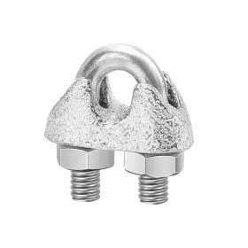 Jtgpzfw 713317181002 100 Pcs 1/8 Inch M3 Wire Rope Clip Cable Clamps Galvanized High Quality Steel Mat