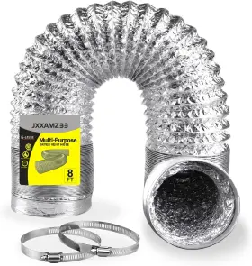 Jxxamz33 605195320607 Premium 4 Inch Dryer Vent Hose Flexible Kit Exhaust