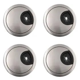 Ea614144 Jzk 4 Pcs Zinc Alloy Metal 60mm Desk Table Cable Grommet Computer