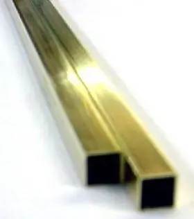 8150 K & S Precision Metals Brass Square Tube 3/32 X 12- Inch 2-pk