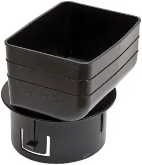 K-tec 445005586570 Gutter Supply 3 Inch X4 Downspout Drainage Adapter For X 4 Dow