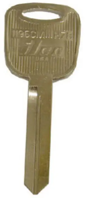 H78-1196cm Kaba Ilco Corp 10 Pack - Ford Door/ Ignition/ Trunk Master Key Blank -h78-1196cm