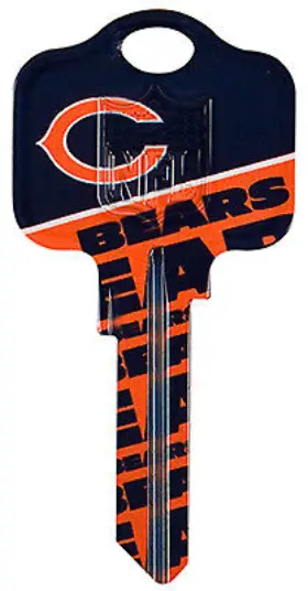 Kckw1-nfl-bears Kaba Ilco Corp 5 Pack - Kw1 Bears Team Key -kckw1-nfl-bears