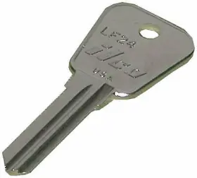 Lf24 Kaba Ilco Corp 10 Pack - Nickel/ Brass Lowe/ Fletcher Key Blank -lf24