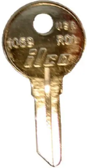 Ro1-1069 Kaba Ilco Corp 10 Pack National Cabinet Key Blank