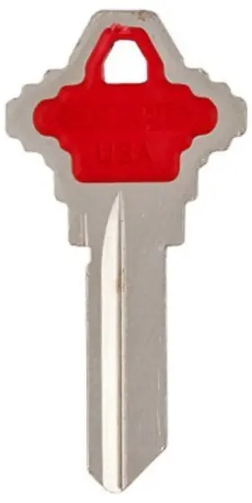 Sc1-pc-red Kaba Ilco Corp 5 Pack Schlage Red Key Blank