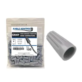 Wnut-71-gy-100-fbm Kable Kontrol Wire Connectors For Electrical Wires 22-16 Awg - 100 Pcs Non-