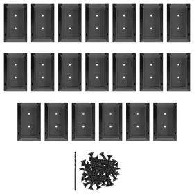Jl250223 Kabmoz Deck Railing Bracket Connectors 20pcs Kit 2x4 Brackets For Black