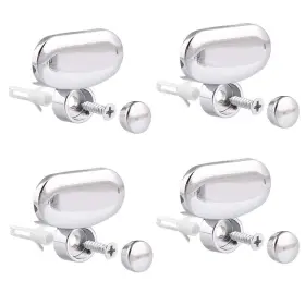 Kaileyouxiangongsi 431246544317 Mirror Clips Glass Clamps For 3-5mm Thick Mirrors 4pcs Polished Chrome