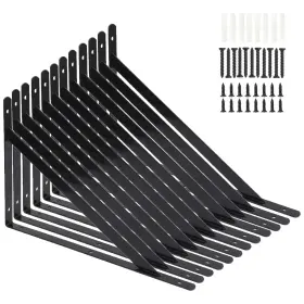 Kamiaha 797241415143 12 Pack L16 Inch X H 10 Heavy Duty Shelf Brackets With Screws Wall Bracket
