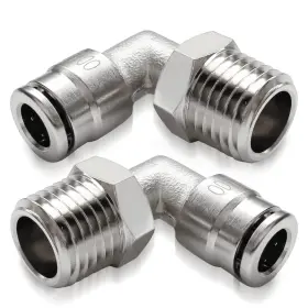 90zj001 Keiysholck Brass Male Elbow 1/4 Inch Tube Od X Npt Thread Push To Connect Fitting