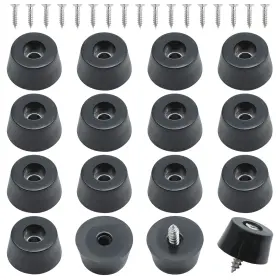 Tengyujd162022030 Kemcatui 16 Pack Rubber Feet With Screws 1 Inch X 0.5 Heavy Duty Non-skid Bumpers Anti-