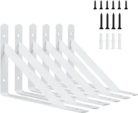 B0bgmgj4c3 Kersally Ca 12 Inch Shelf Brackets 6 Pack Heavy Duty L For Shelves 90