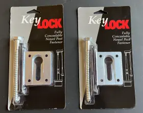 6283 Key Lock Pair Of Newel Post Fasteners - Item No. New